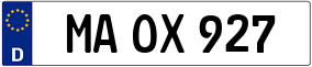 Trailer License Plate